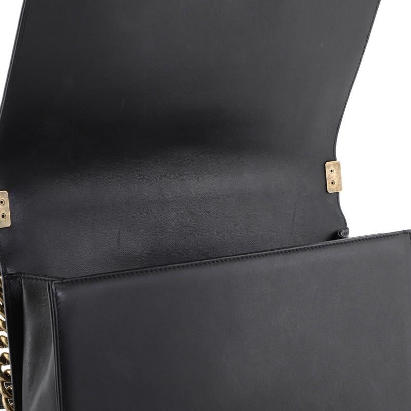 Chanel Crest Boy Flap Bag Quilted Lambskin New Medium 3