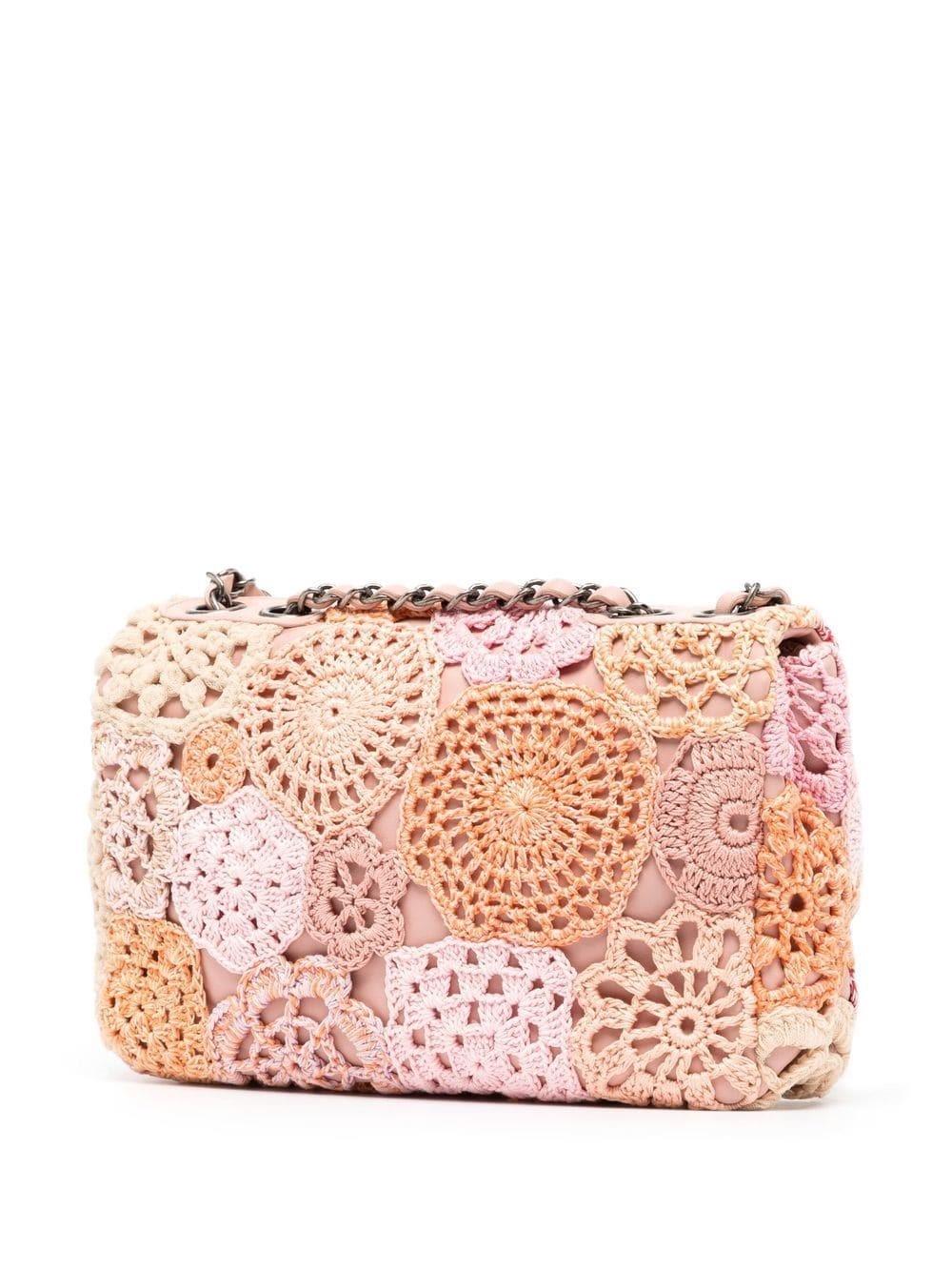 Women's Chanel Crochet Classic Flap Shoulder Bag 2016 Cruise