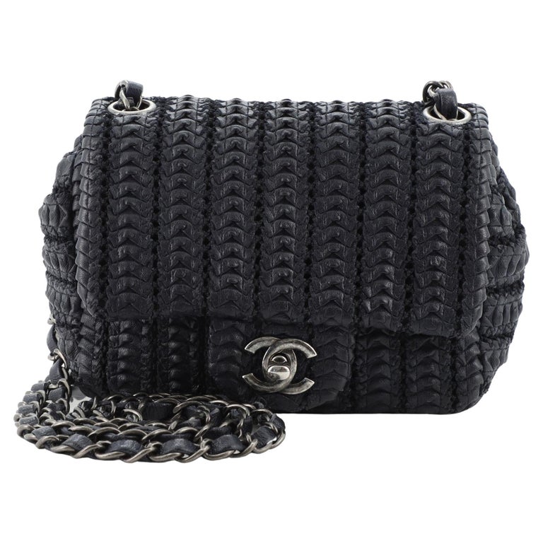Chanel Lambskin Crochet Mini Flap Bag