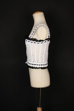 Chanel Crochet Top in White