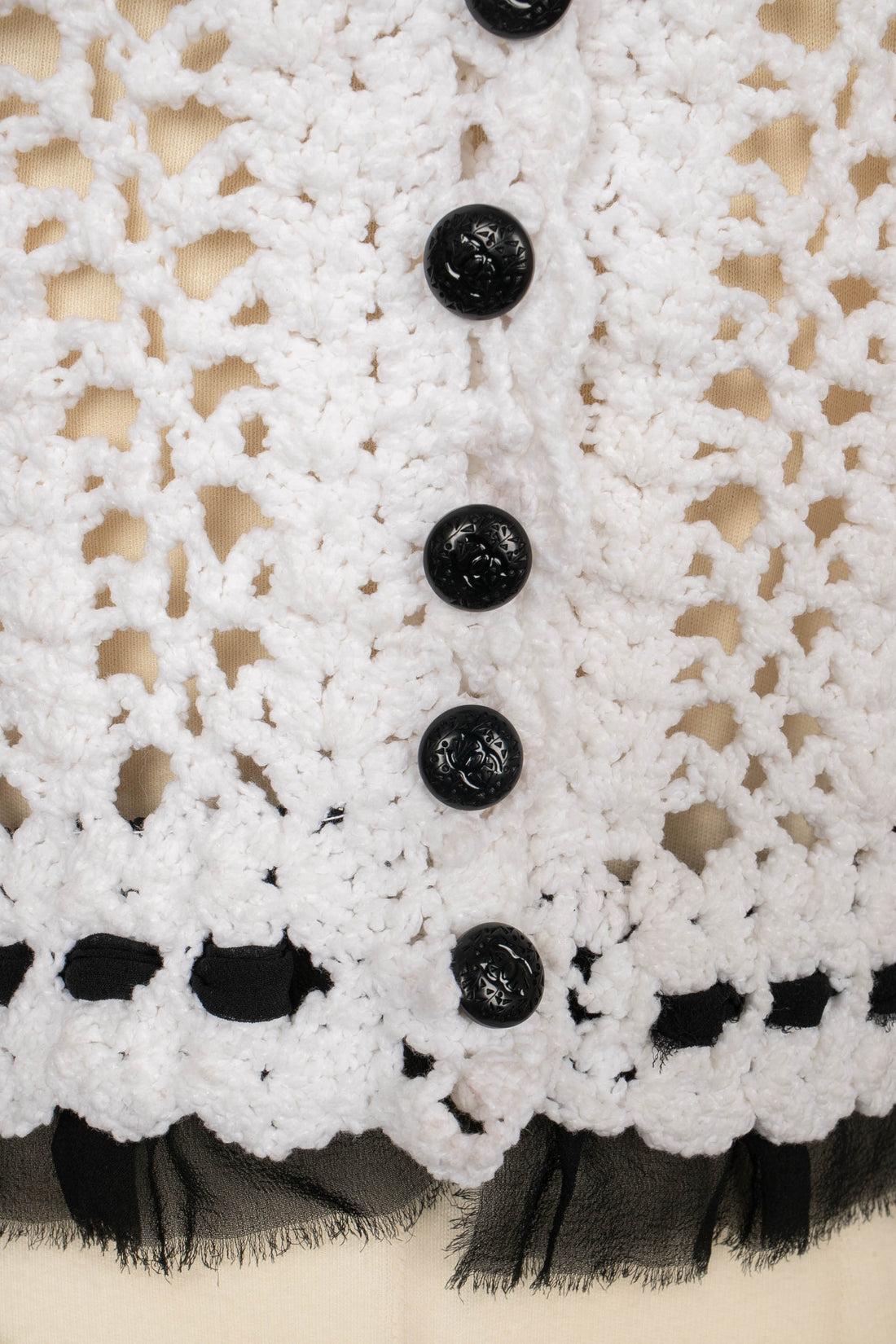 Chanel Crochet Top in White 1