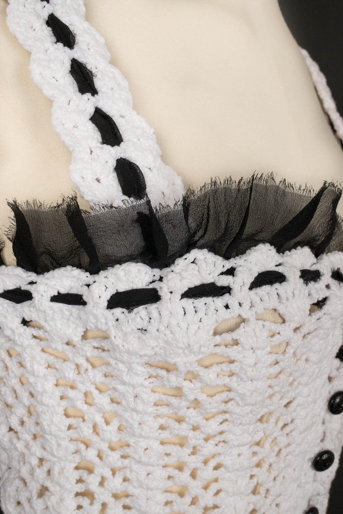 Chanel Crochet Top in White 2
