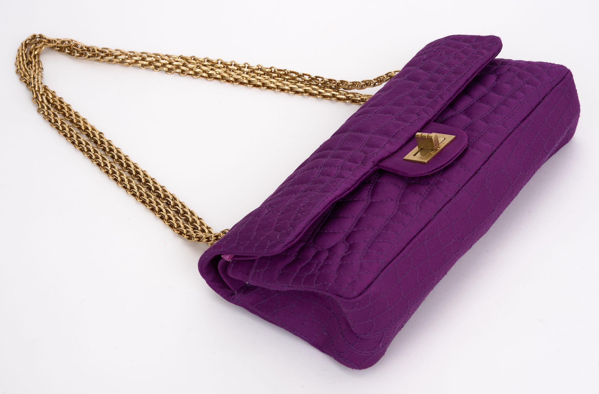 Chanel Croco-Quilted Reissue Flap Bag In Excellent Condition For Sale In West Hollywood, CA