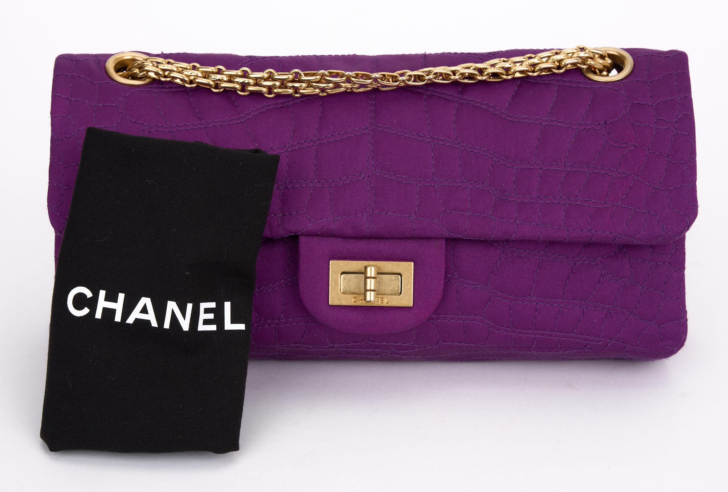 Chanel Croco-Quilted Reissue Flap Bag For Sale 4