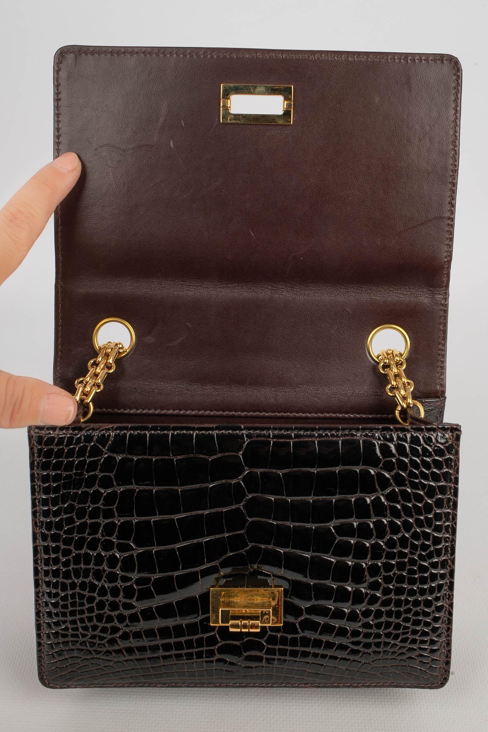 Women's Chanel crocodile bag 1982s