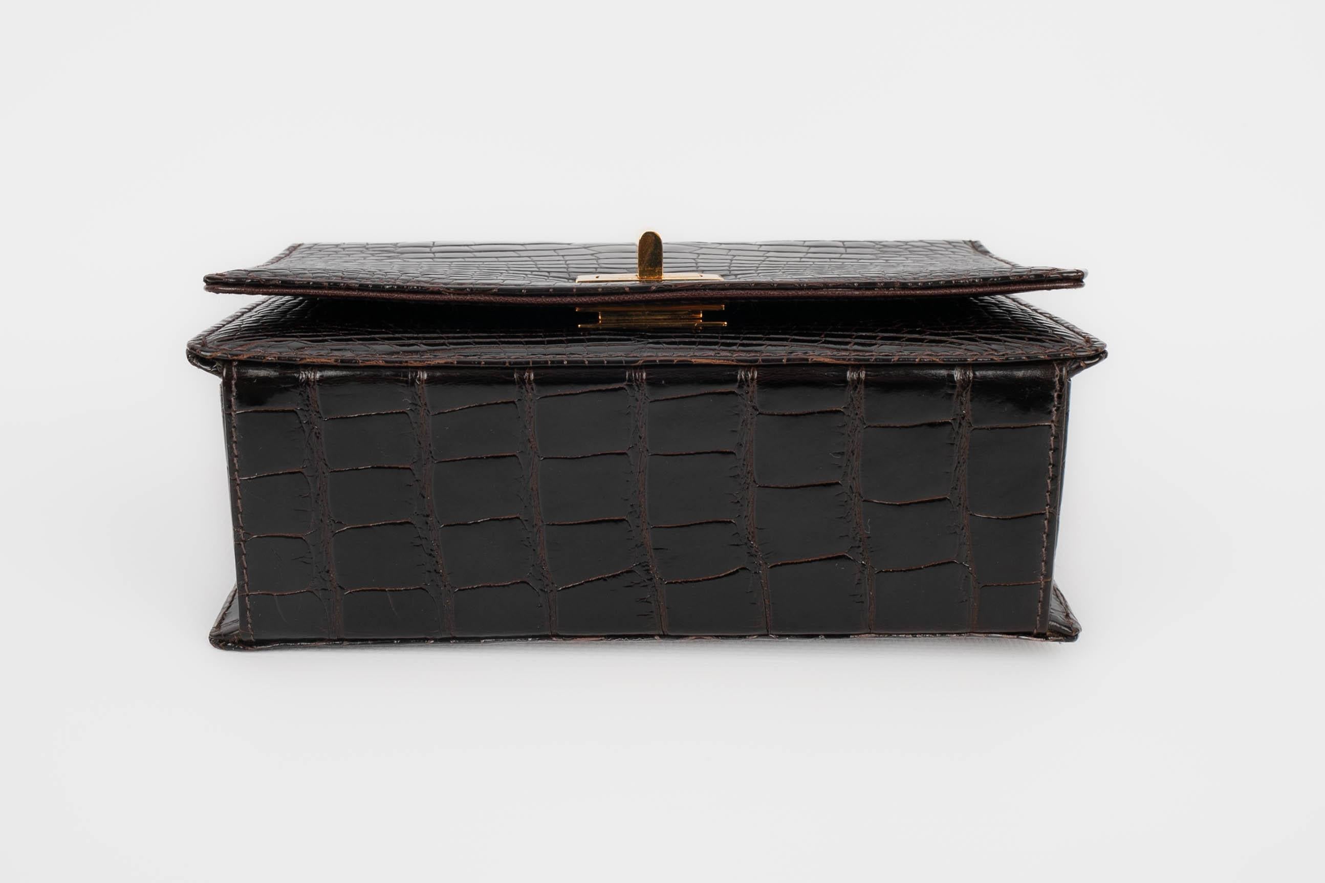Chanel crocodile bag 1982s 3