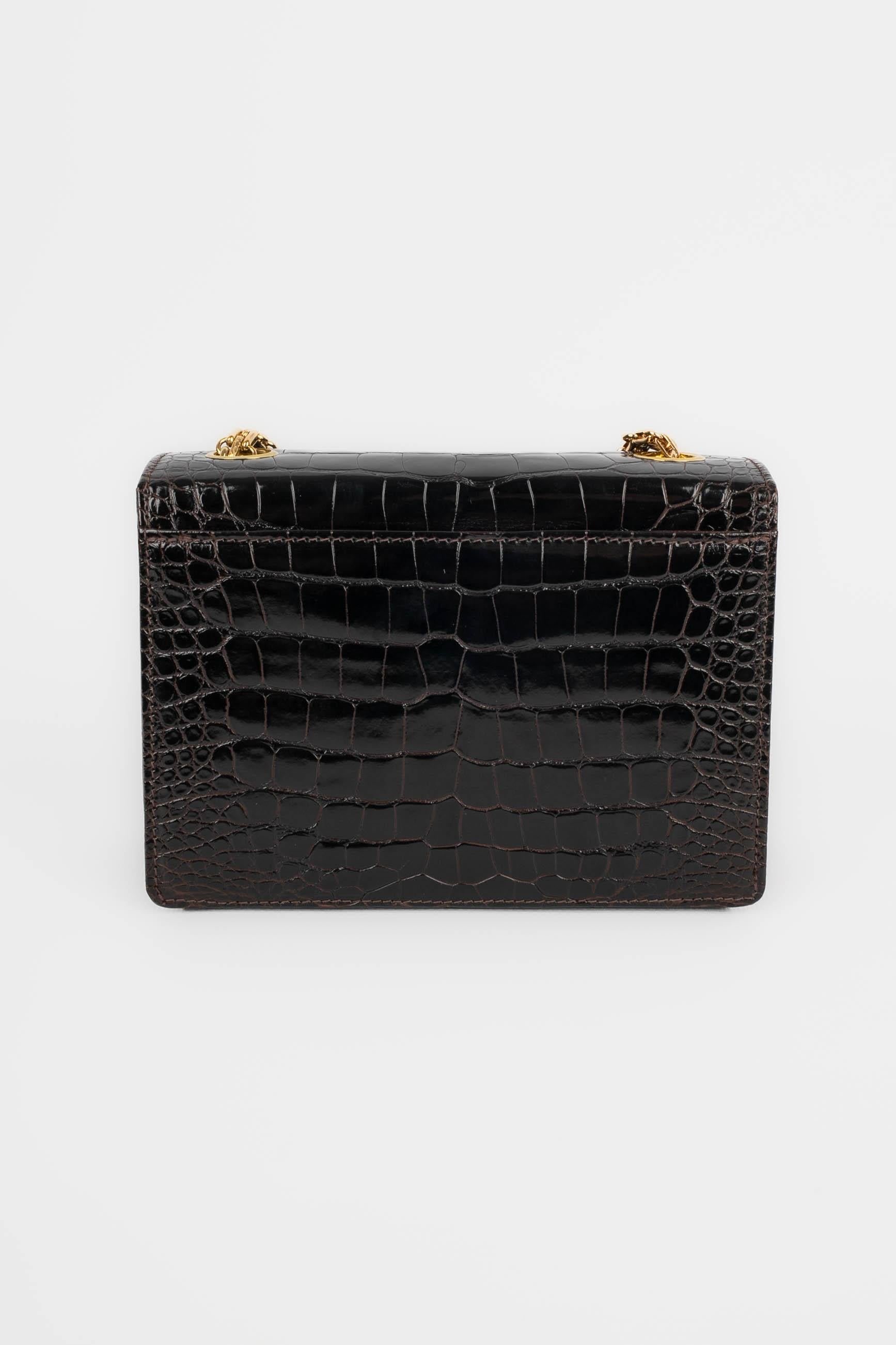 Chanel crocodile bag 1982s 5