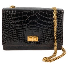Chanel crocodile bag 1982s