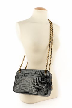 Chanel crocodile camera bag