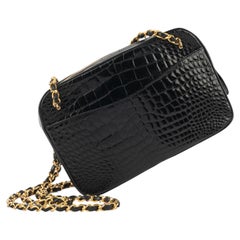 Chanel crocodile camera bag