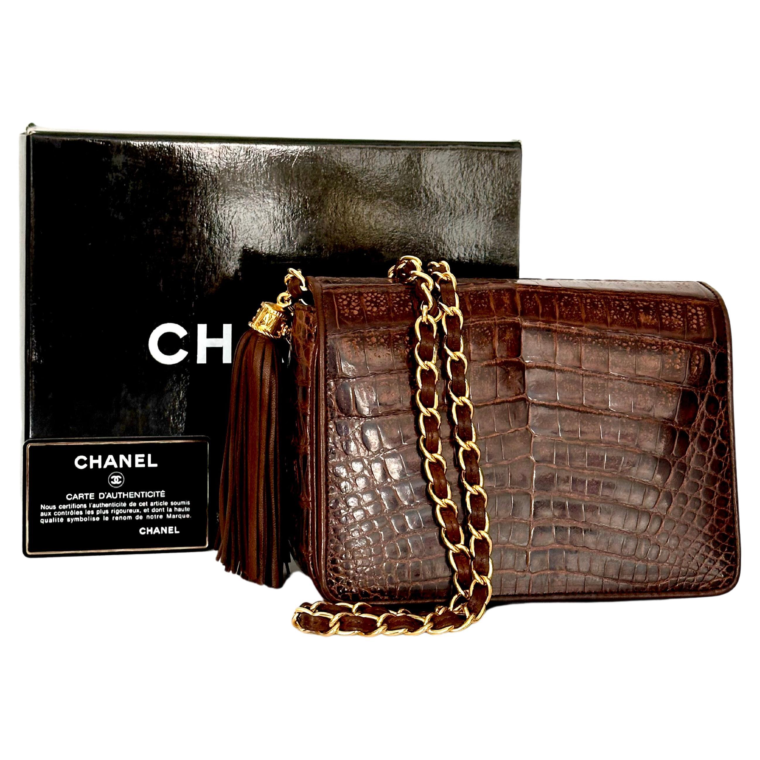 Chanel Crocodile Flap Bag  For Sale