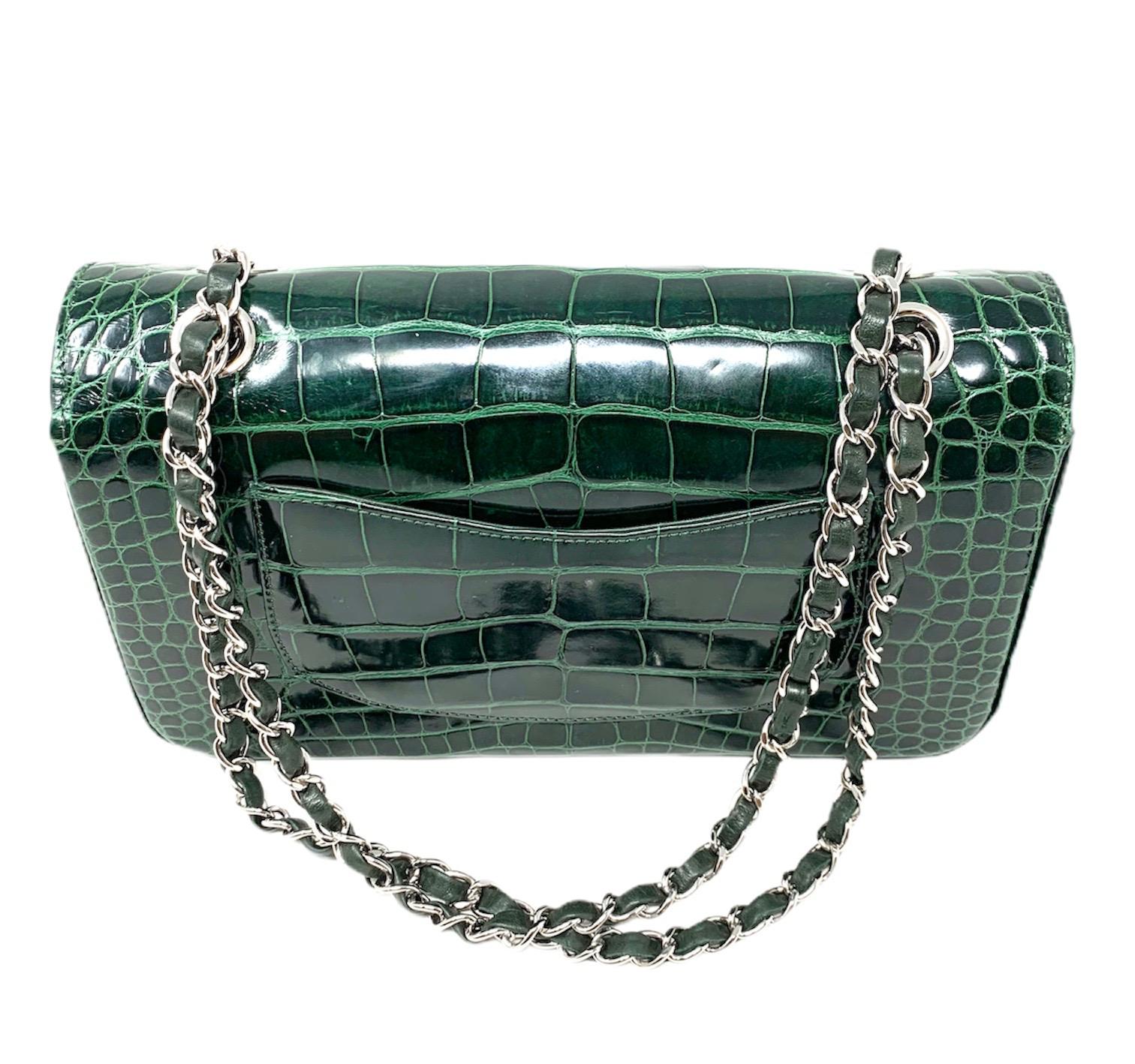 CHANEL Crocodile Green Classique bag , 2011  1