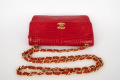Chanel Crocodile Leather Timeless Evening Bag