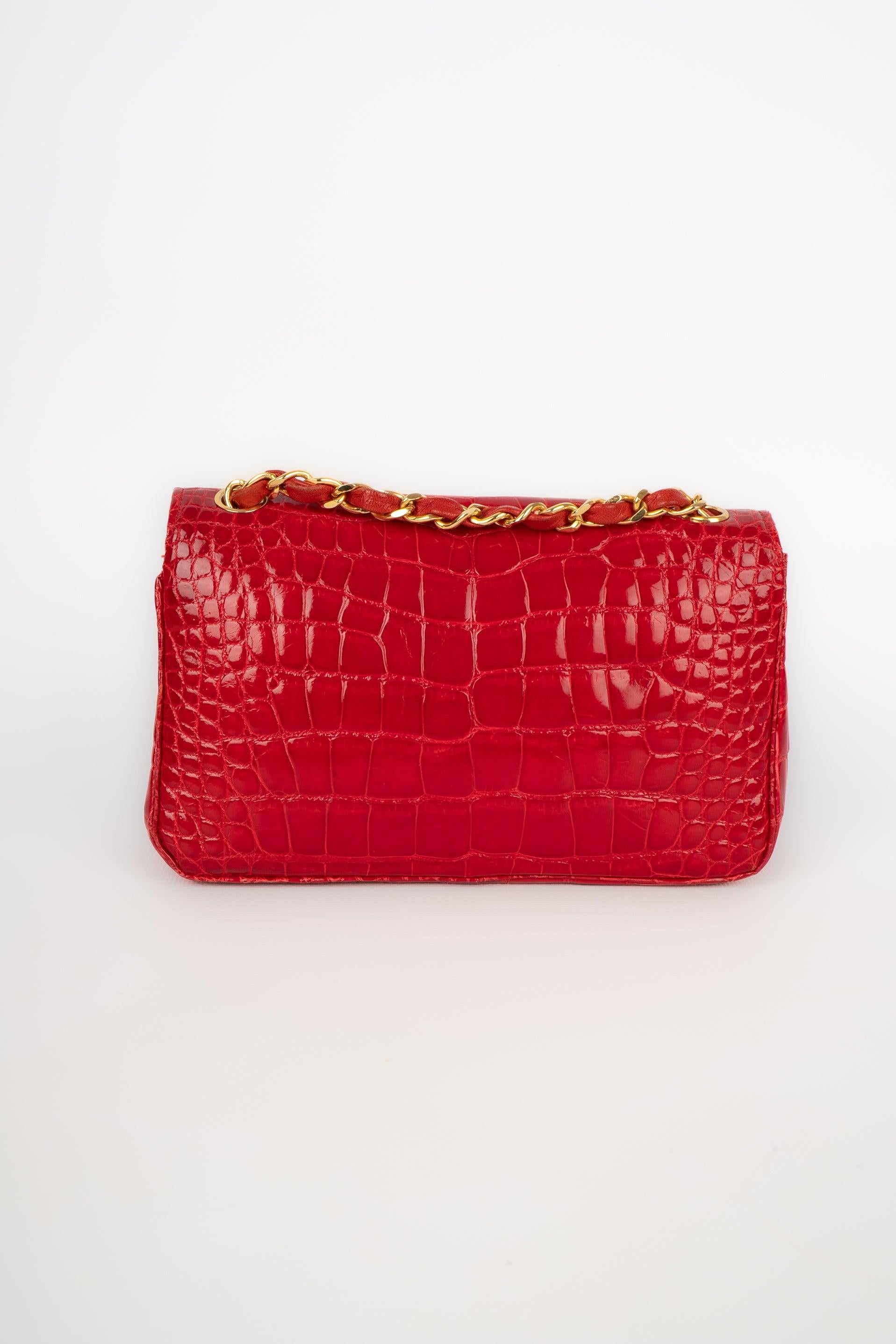 Women's Chanel Crocodile Leather Timeless Evening Bag