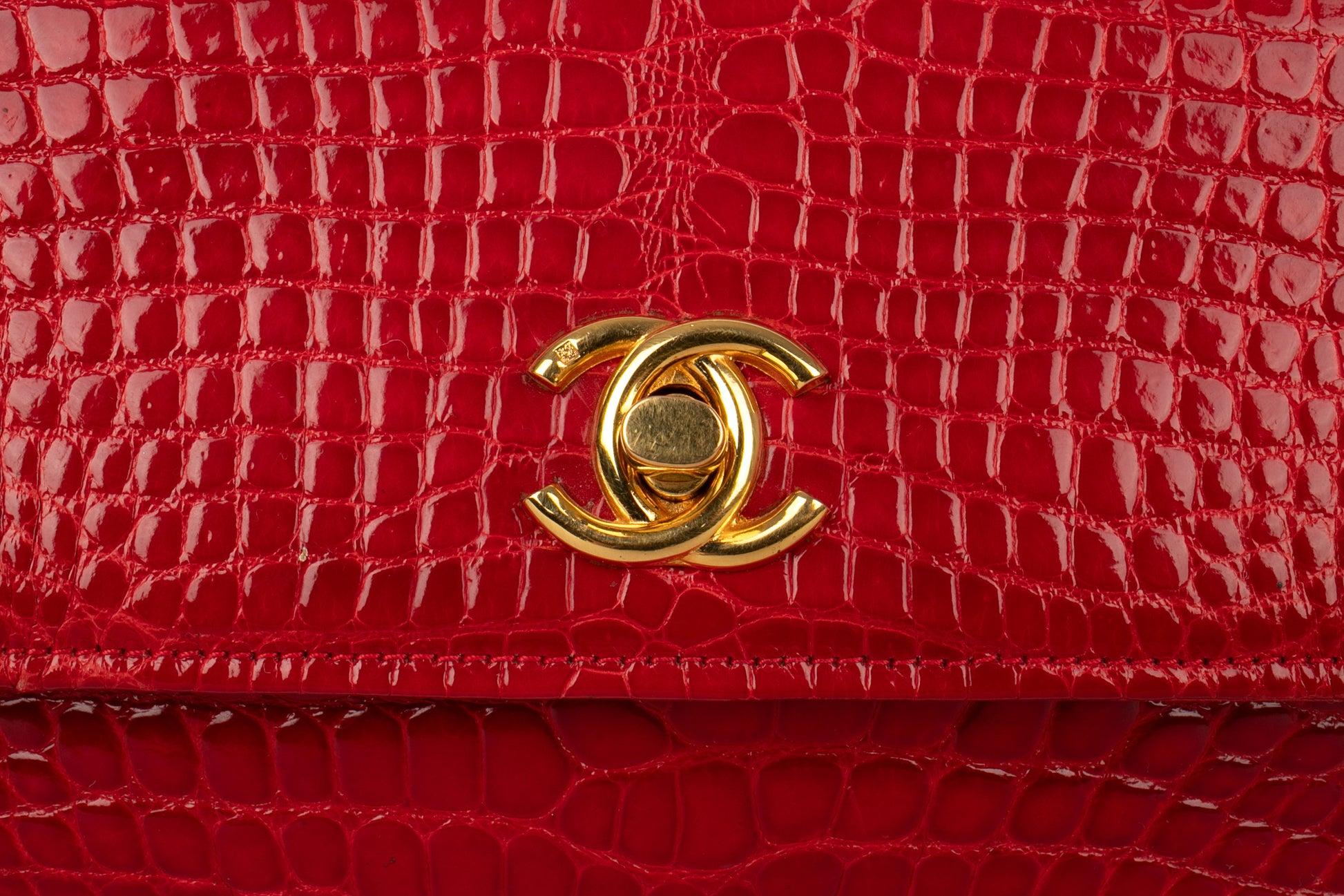 Chanel Crocodile Leather Timeless Evening Bag 2