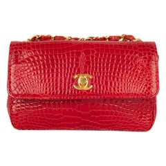 Chanel Crocodile Leather Timeless Evening Bag