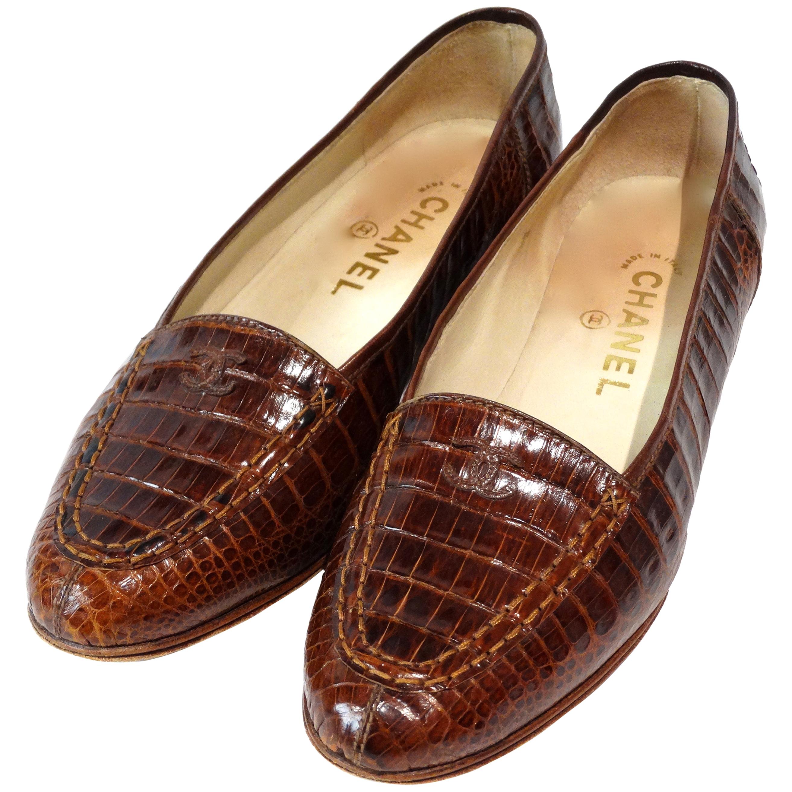 Chanel Brown Loafers - 5 For Sale on 1stDibs