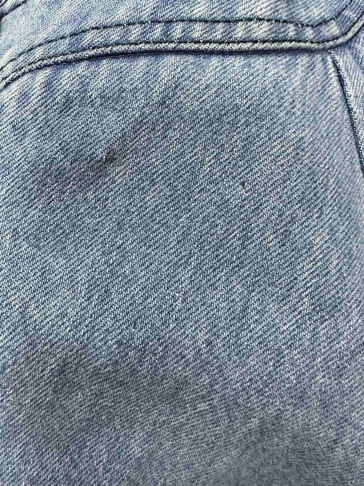 CHANEL Cropped Denim Pearl Button Jacket Bolero 2