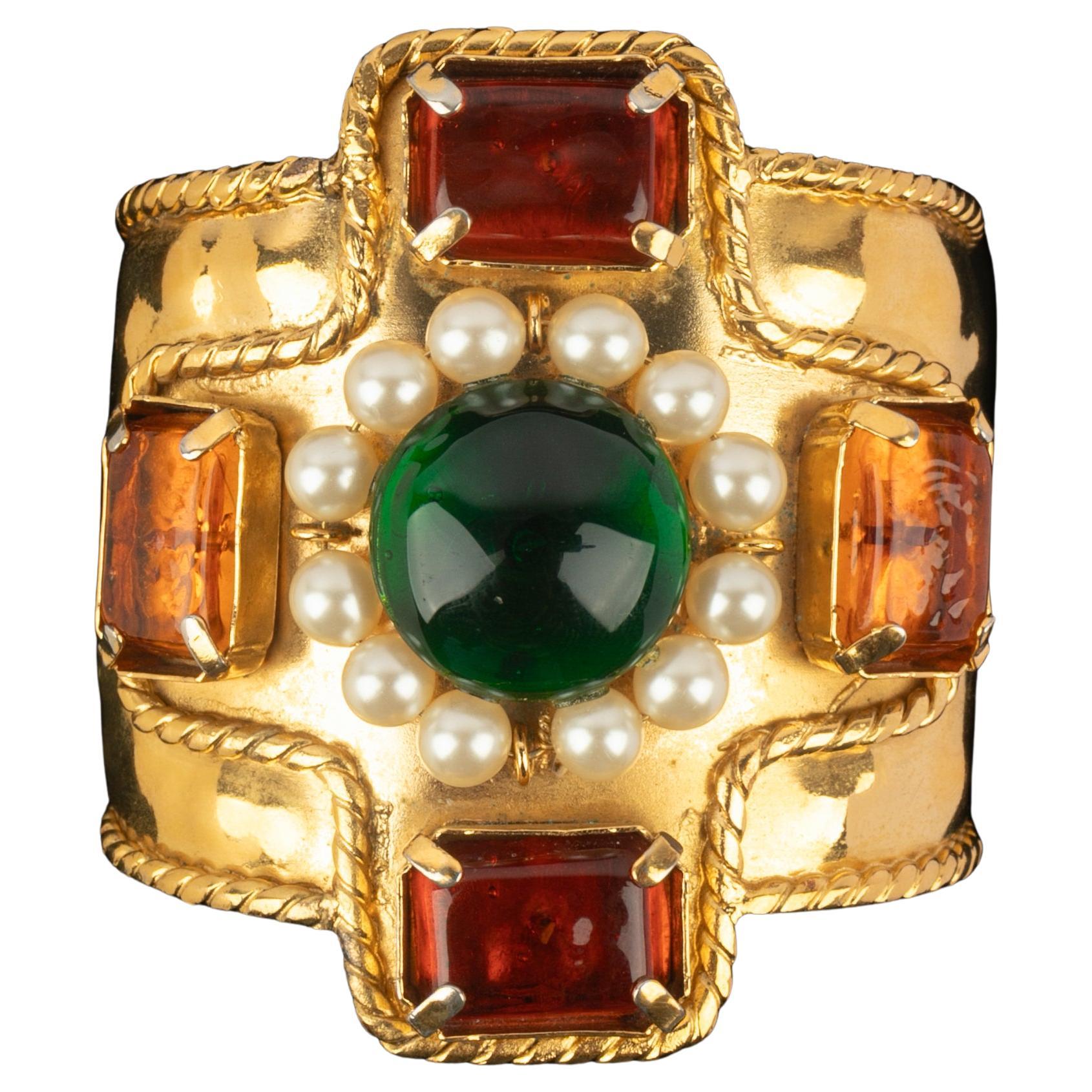 Bracelet croisé Chanel 1990 en vente