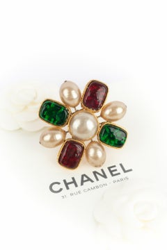 Chanel cross brooch 1990s
