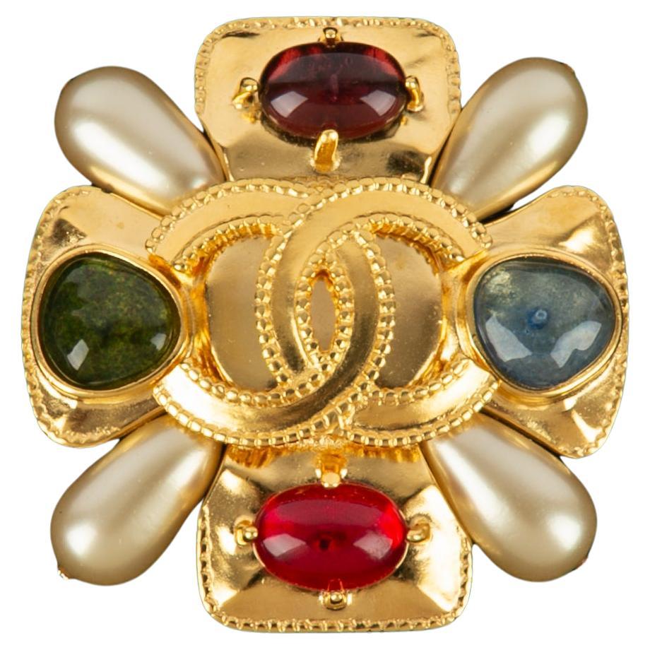 Broche cruzado Chanel 1997