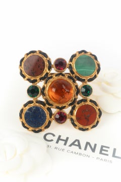 Chanel cross brooch Fall 1995
