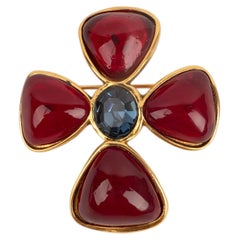 Chanel cross brooch