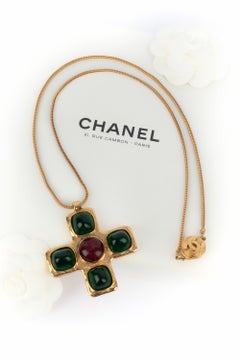 Chanel cross necklace 1984s