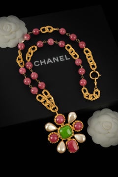 Chanel cross necklace 1990s