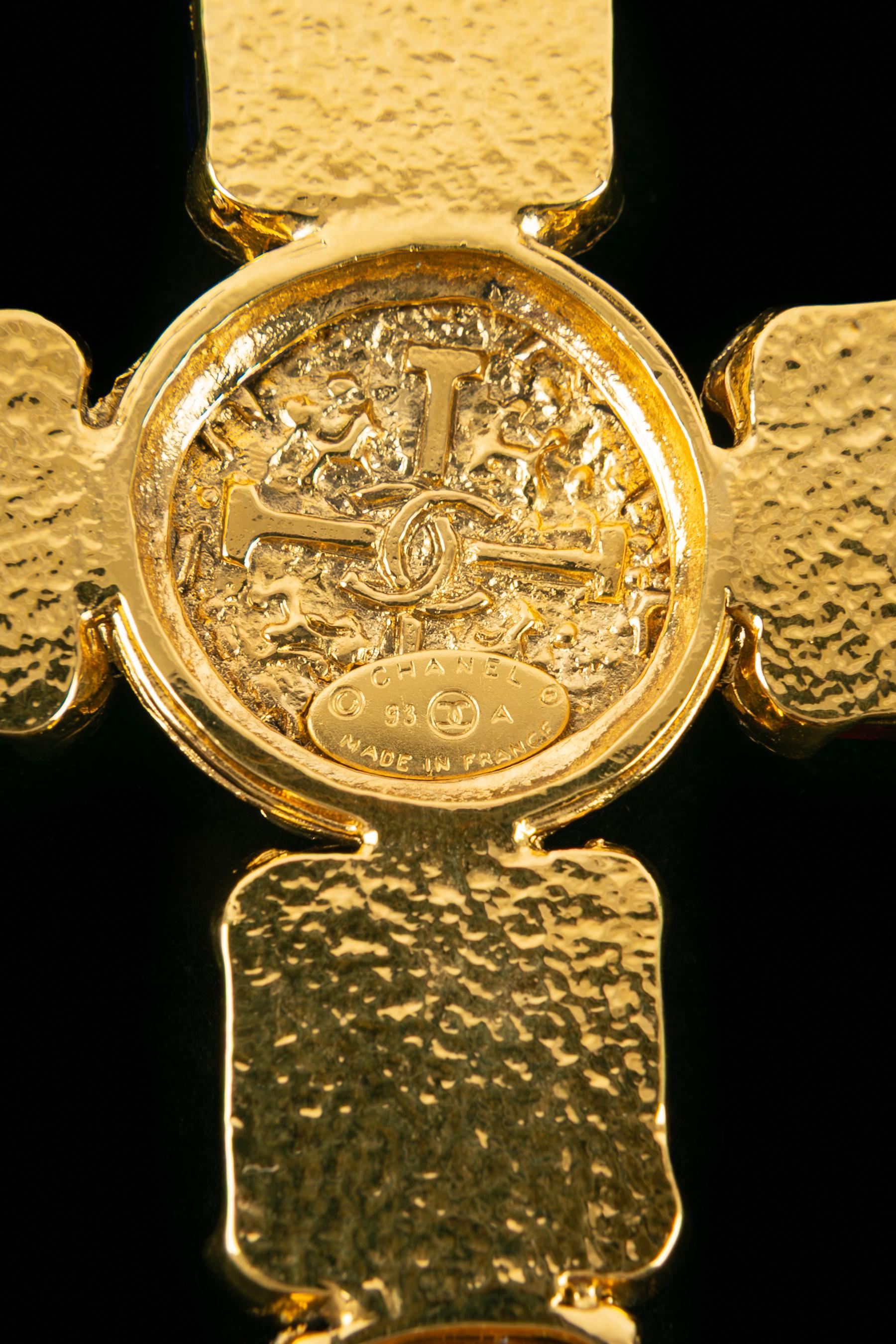 Collana Chanel con croce 1993 in vendita 5