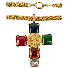 Vintage Chanel cross necklace 1993