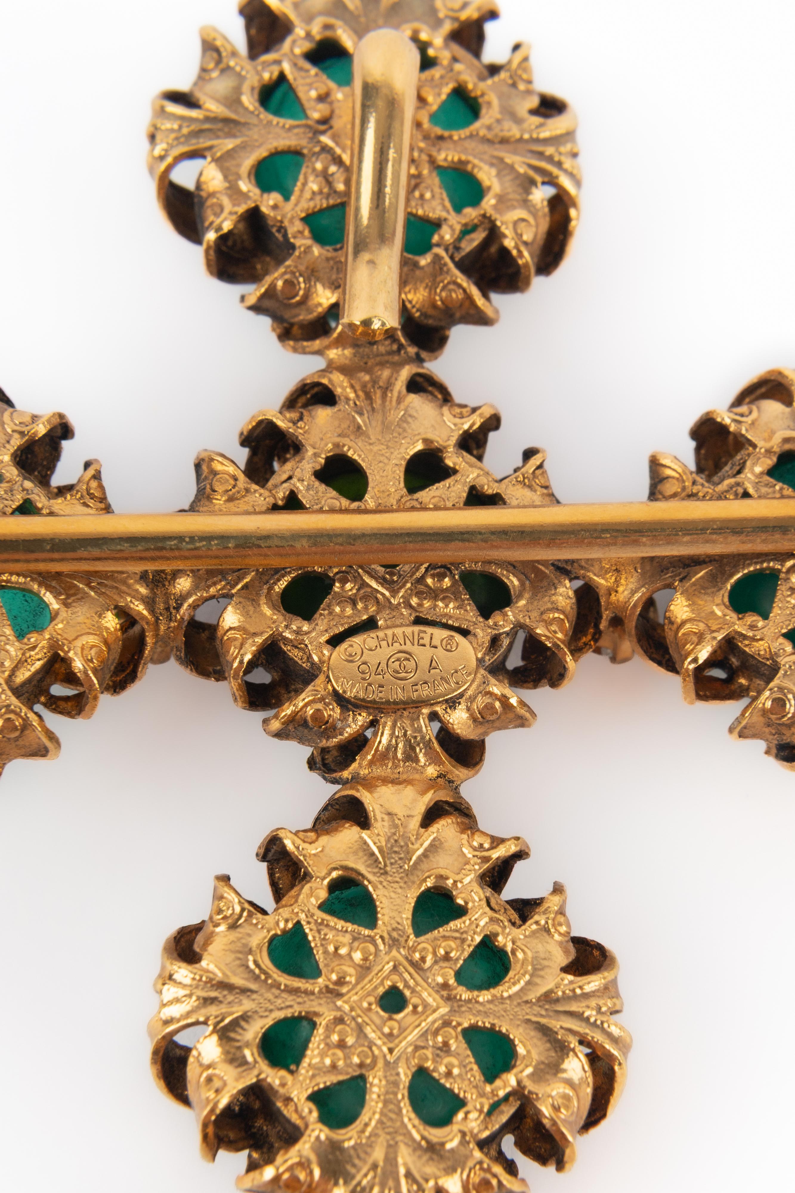 Chanel cross necklace 1994 For Sale 6