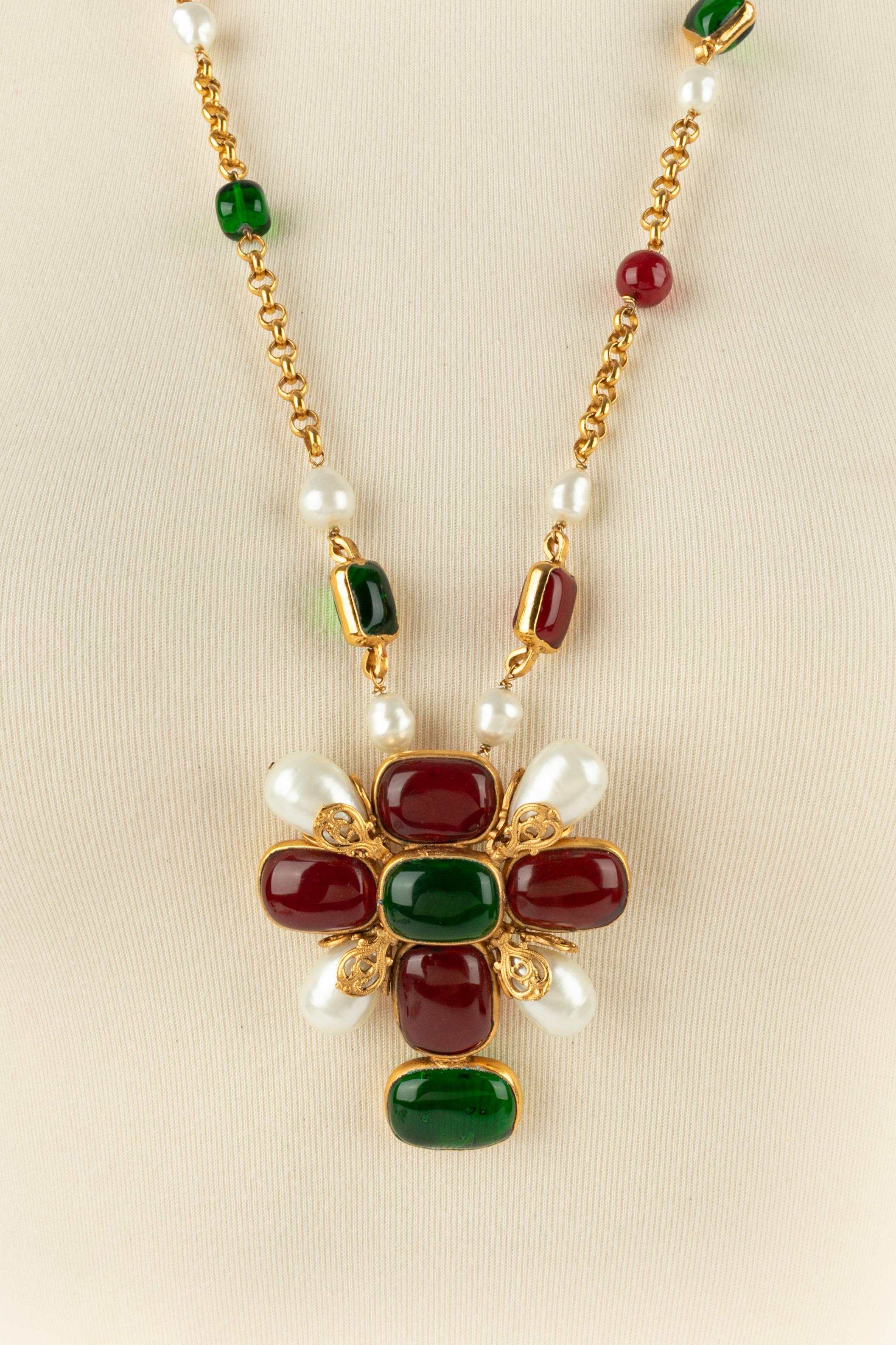 Chanel cross necklace 1994 For Sale 8