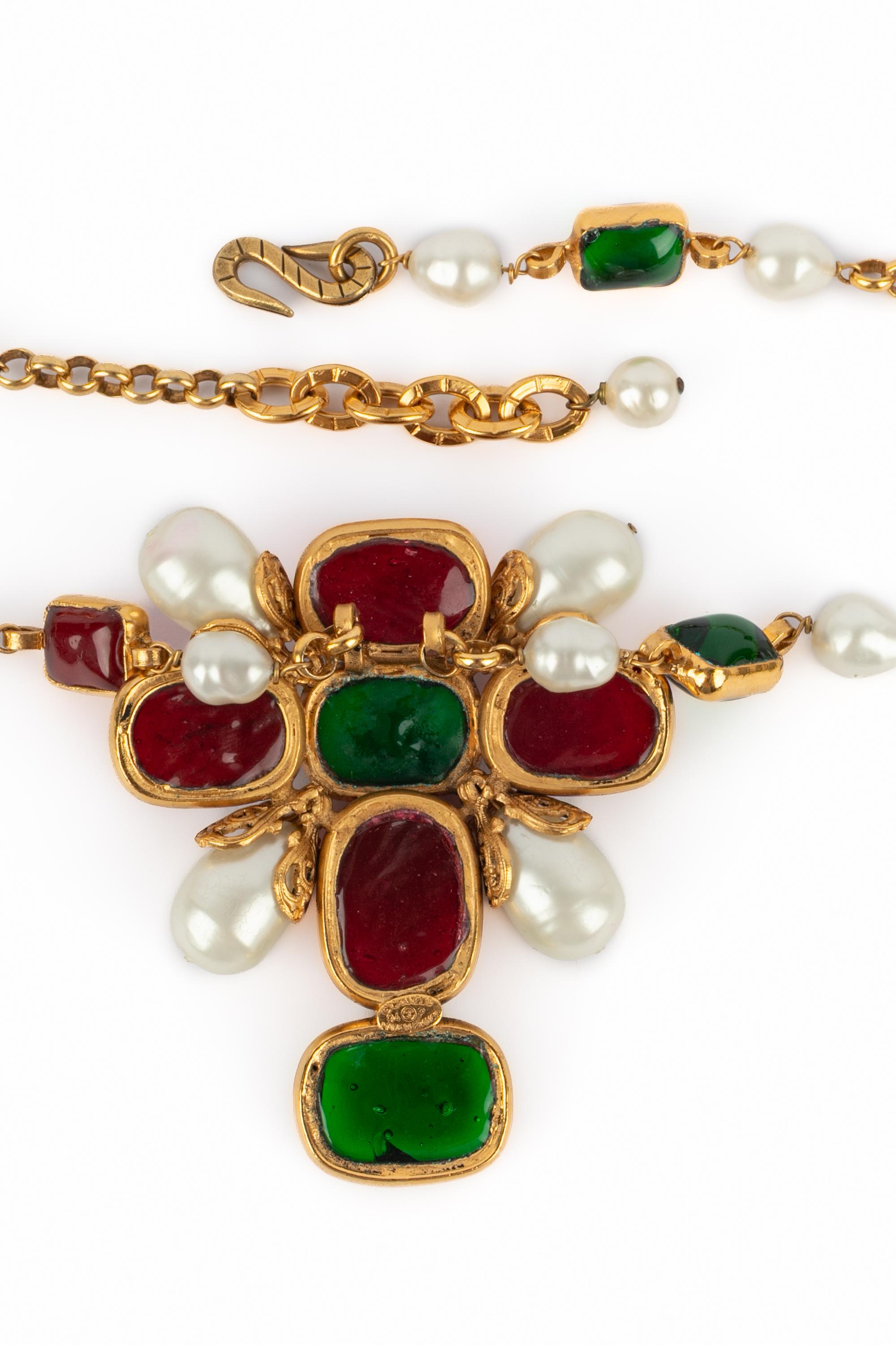 Chanel cross necklace 1994 For Sale 1