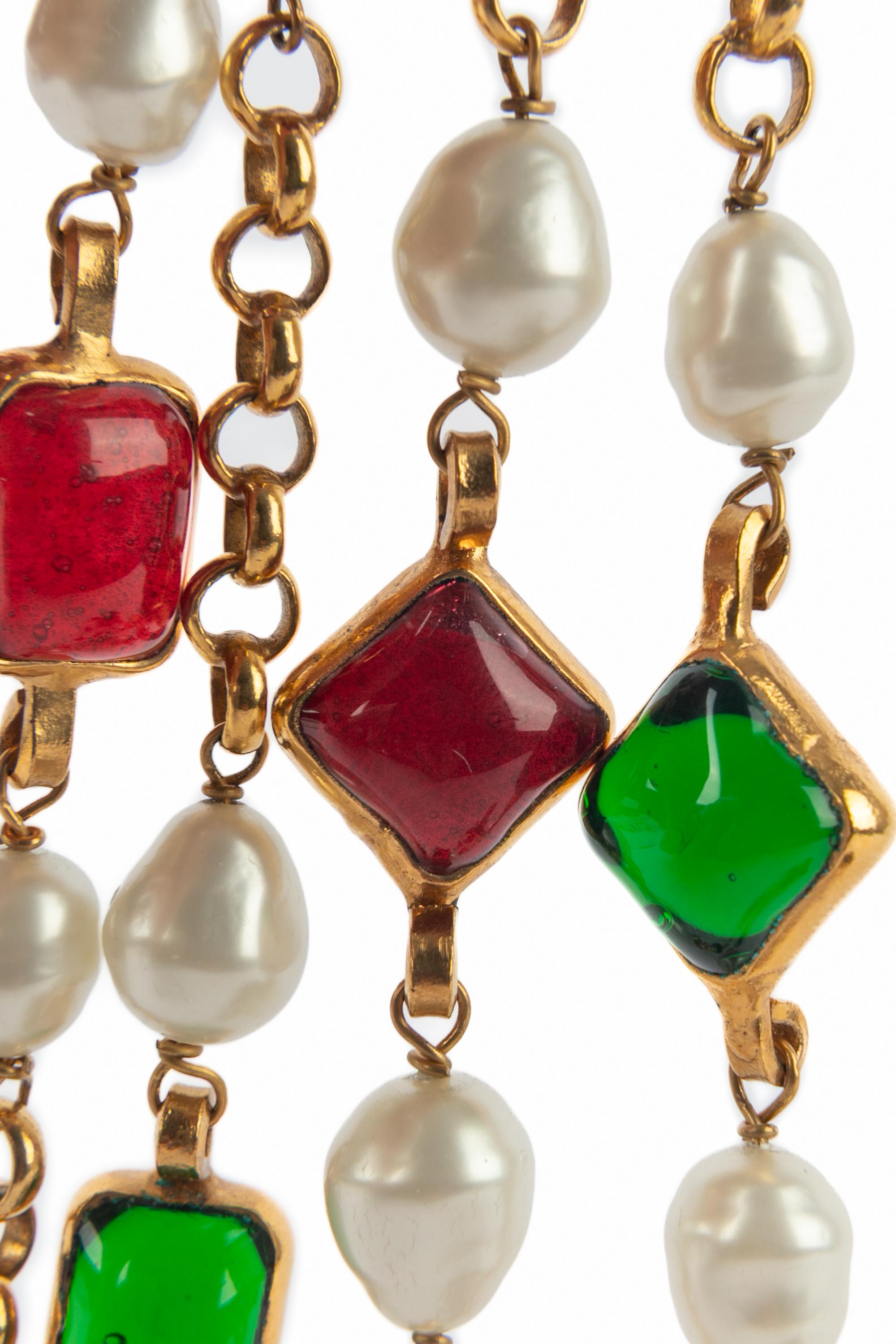 Chanel cross necklace 1994 For Sale 5