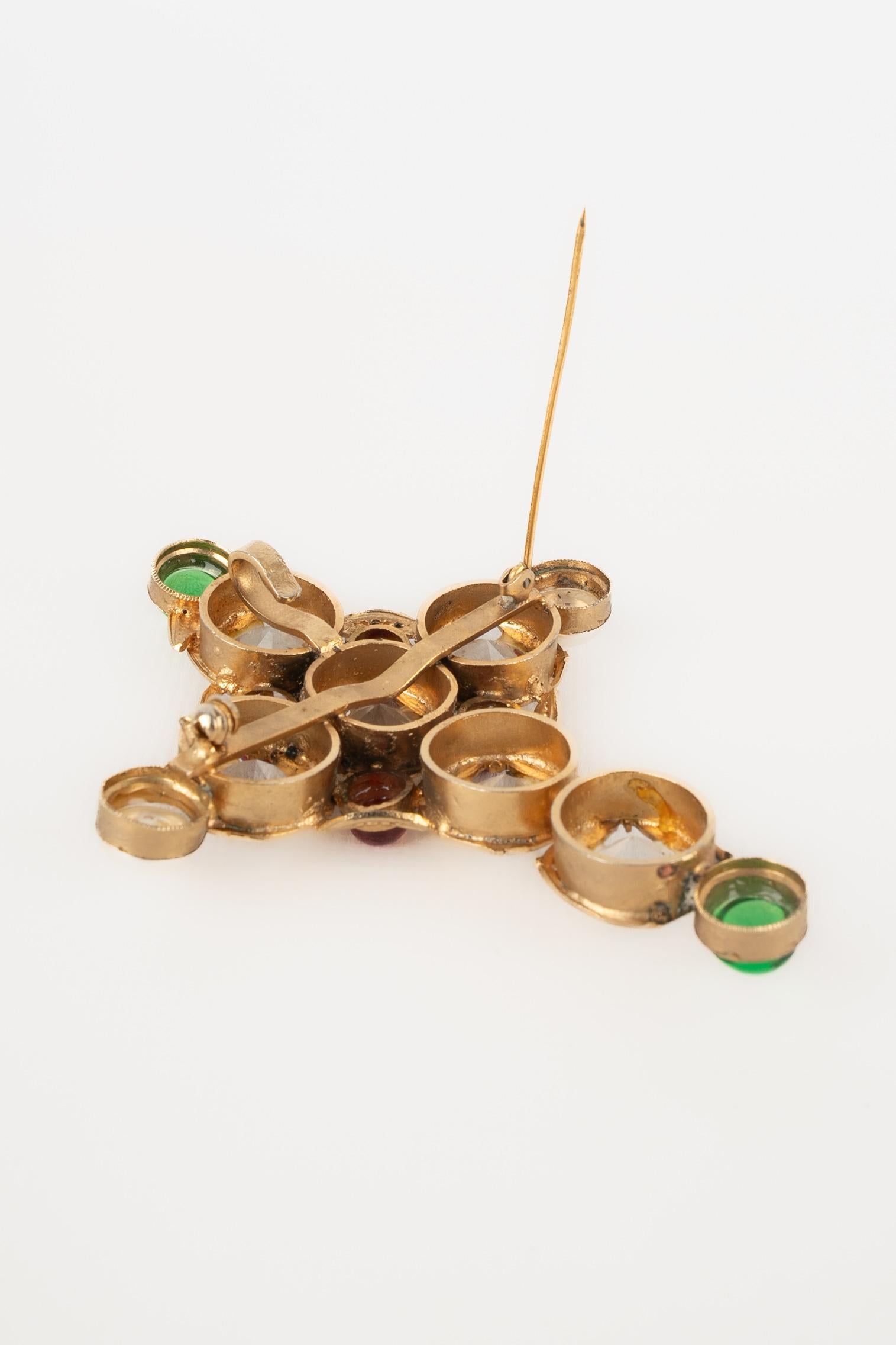 Collana con croce di Chanel (attribuita a) in vendita 6