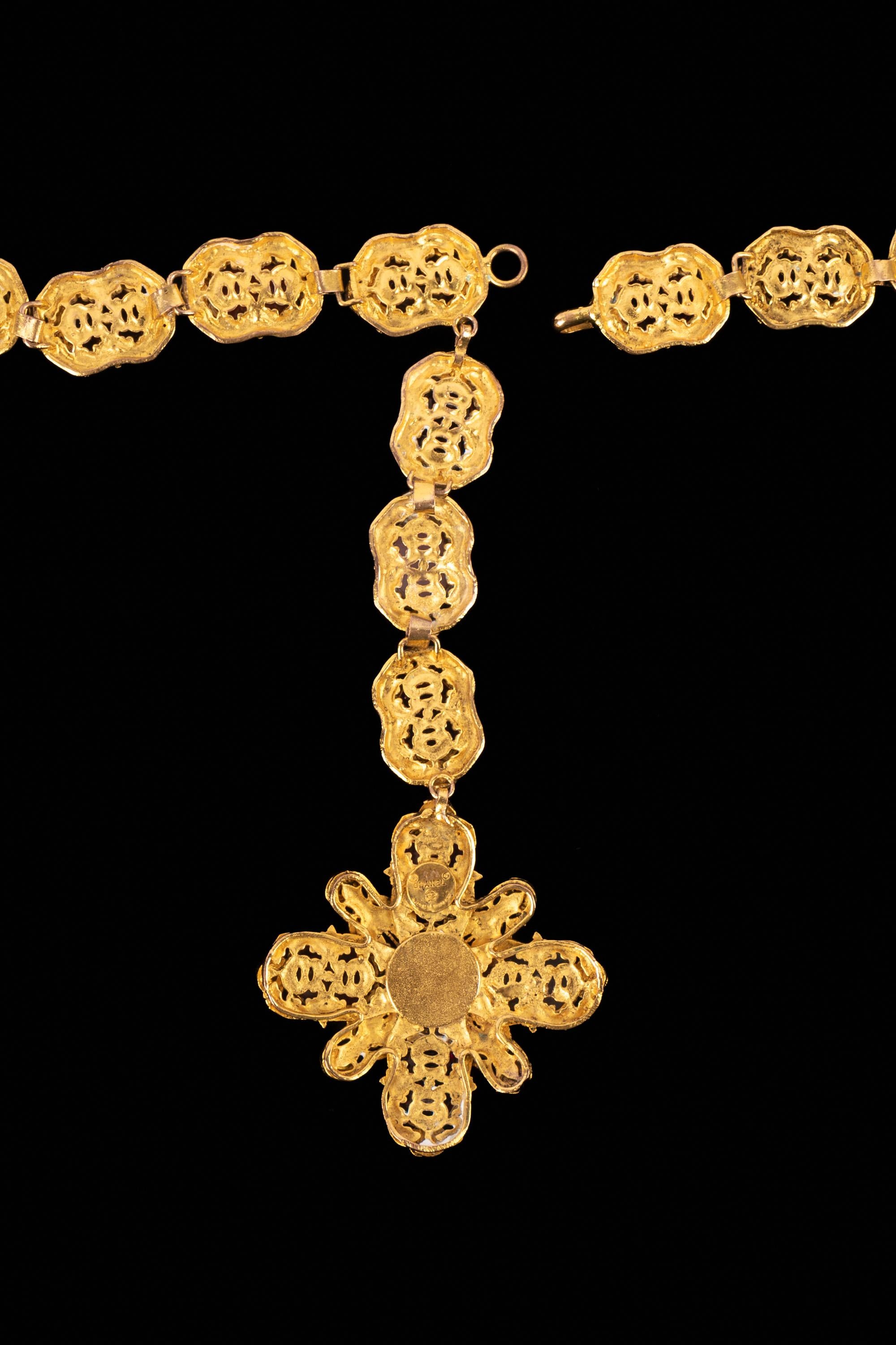 Chanel collana con croce Haute Couture in vendita 1