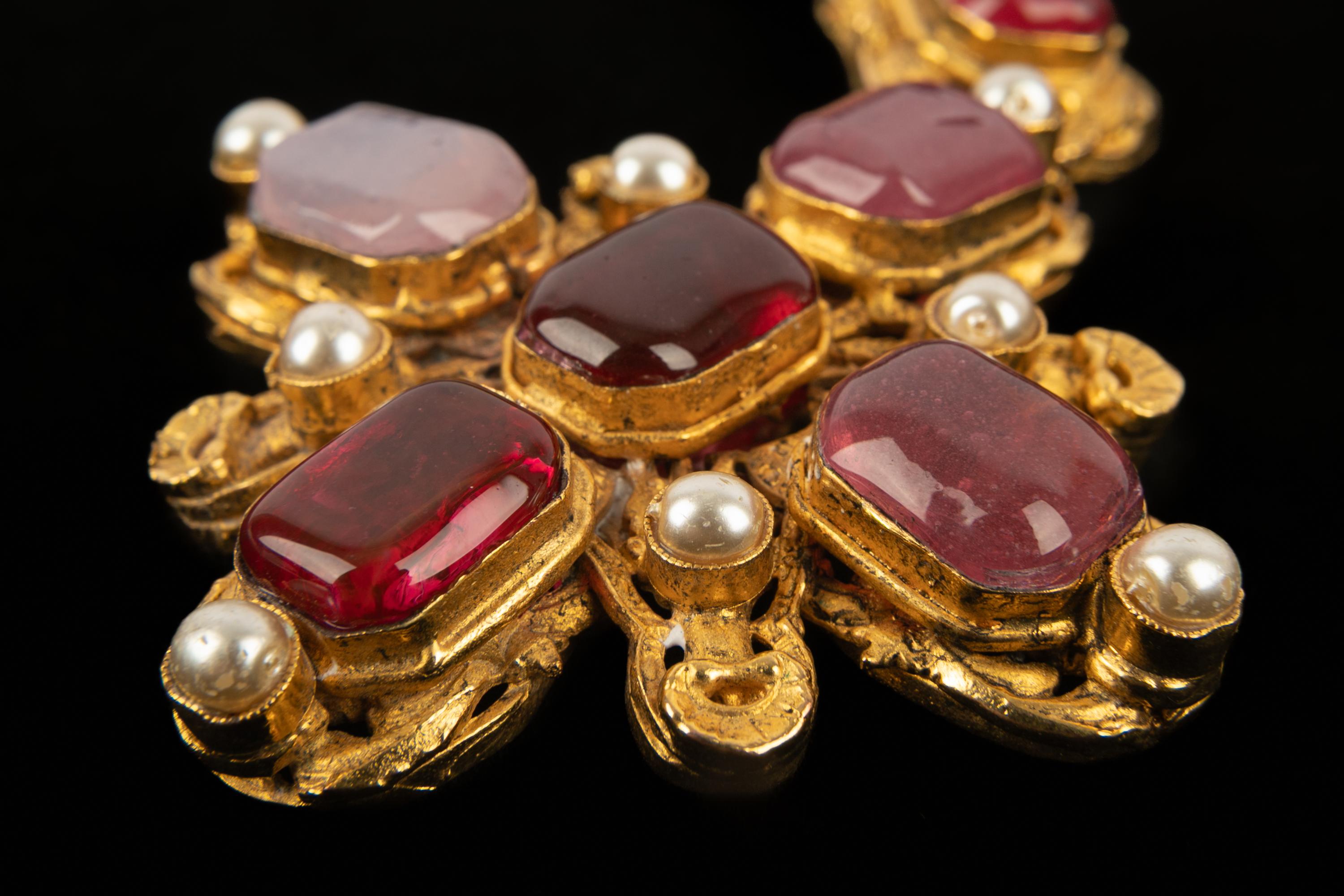 Chanel collana con croce Haute Couture in vendita 2