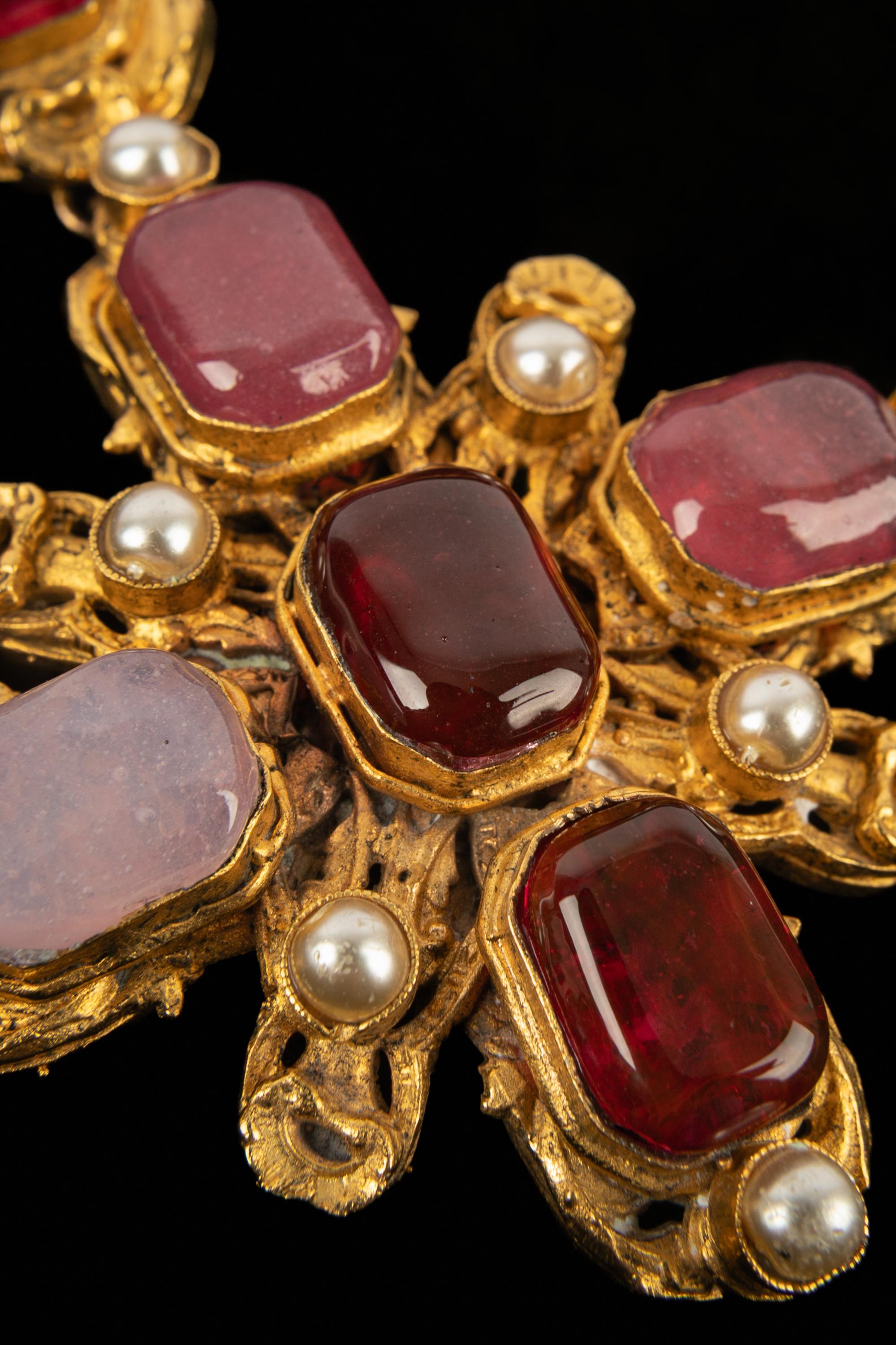 Chanel collana con croce Haute Couture in vendita 3