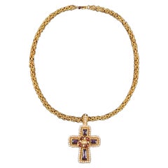 Chanel 'Cross' Pendant Necklace