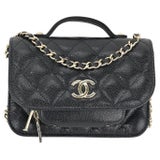 Chanel Business Affinity Clutch with Chain Flap, Dark Beige Caviar Leather  with Gold Hardware, New in Box