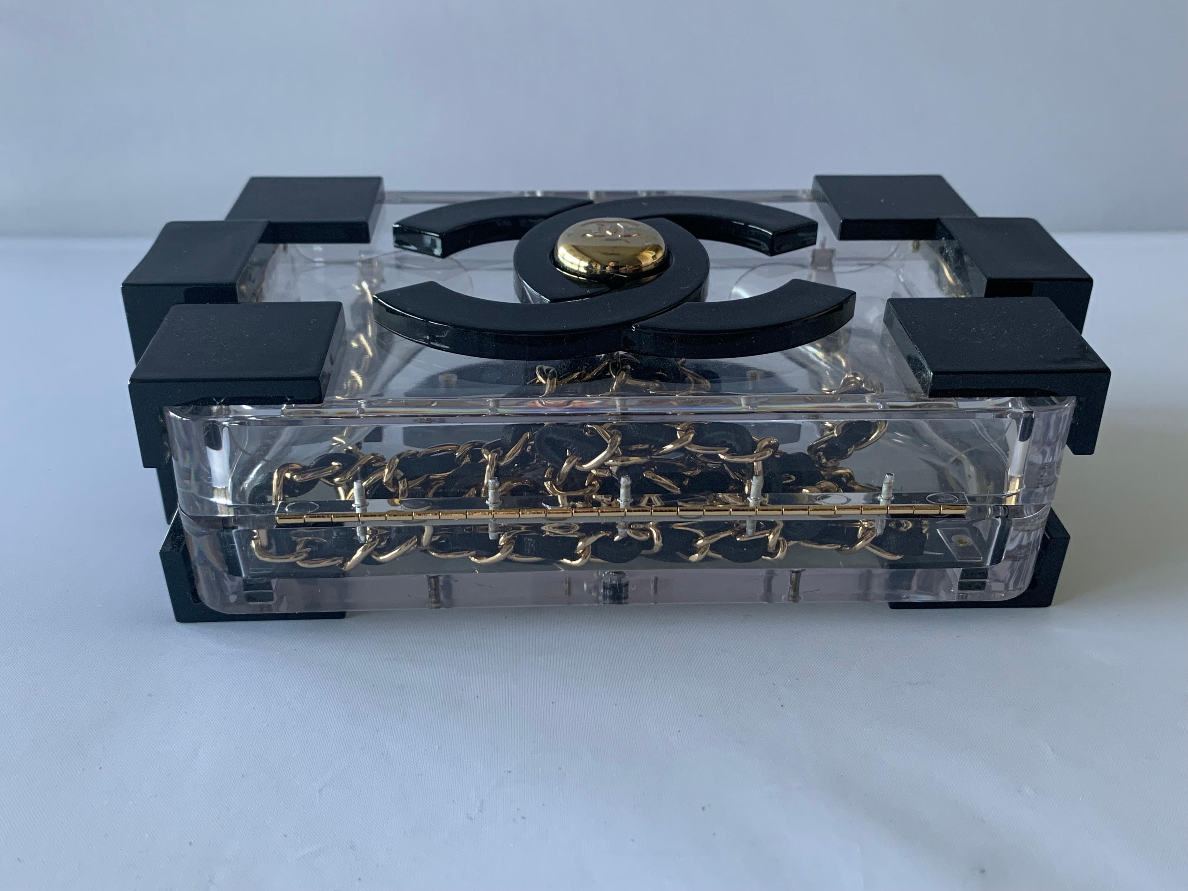 chanel lego clutch