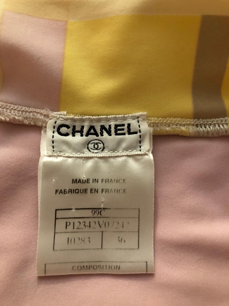 Chanel Cruise 1999 Vintage Bodycon Maxi Dress  For Sale 2