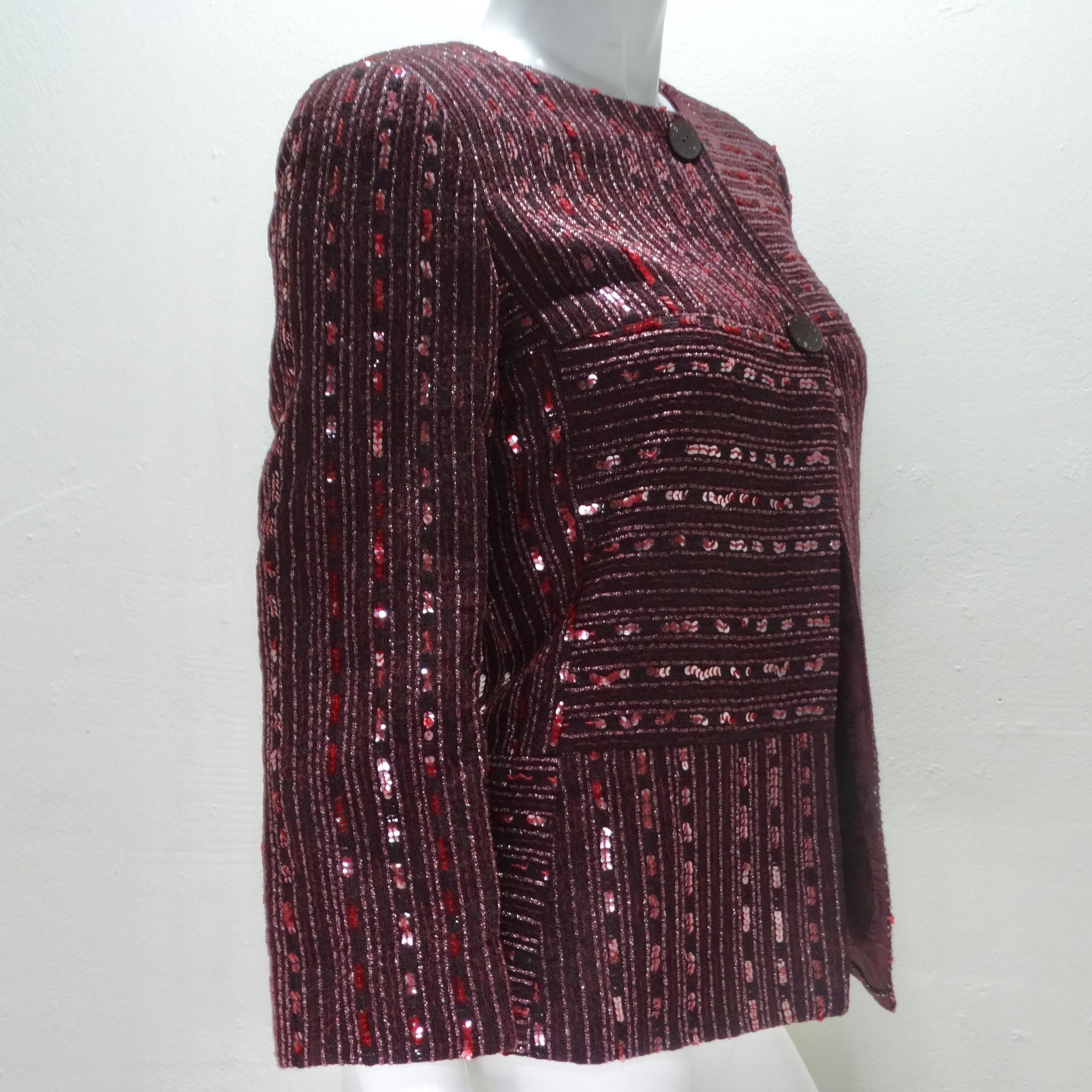 Women's or Men's Chanel Cruise 2000 Sequin Evening Jacket For Sale