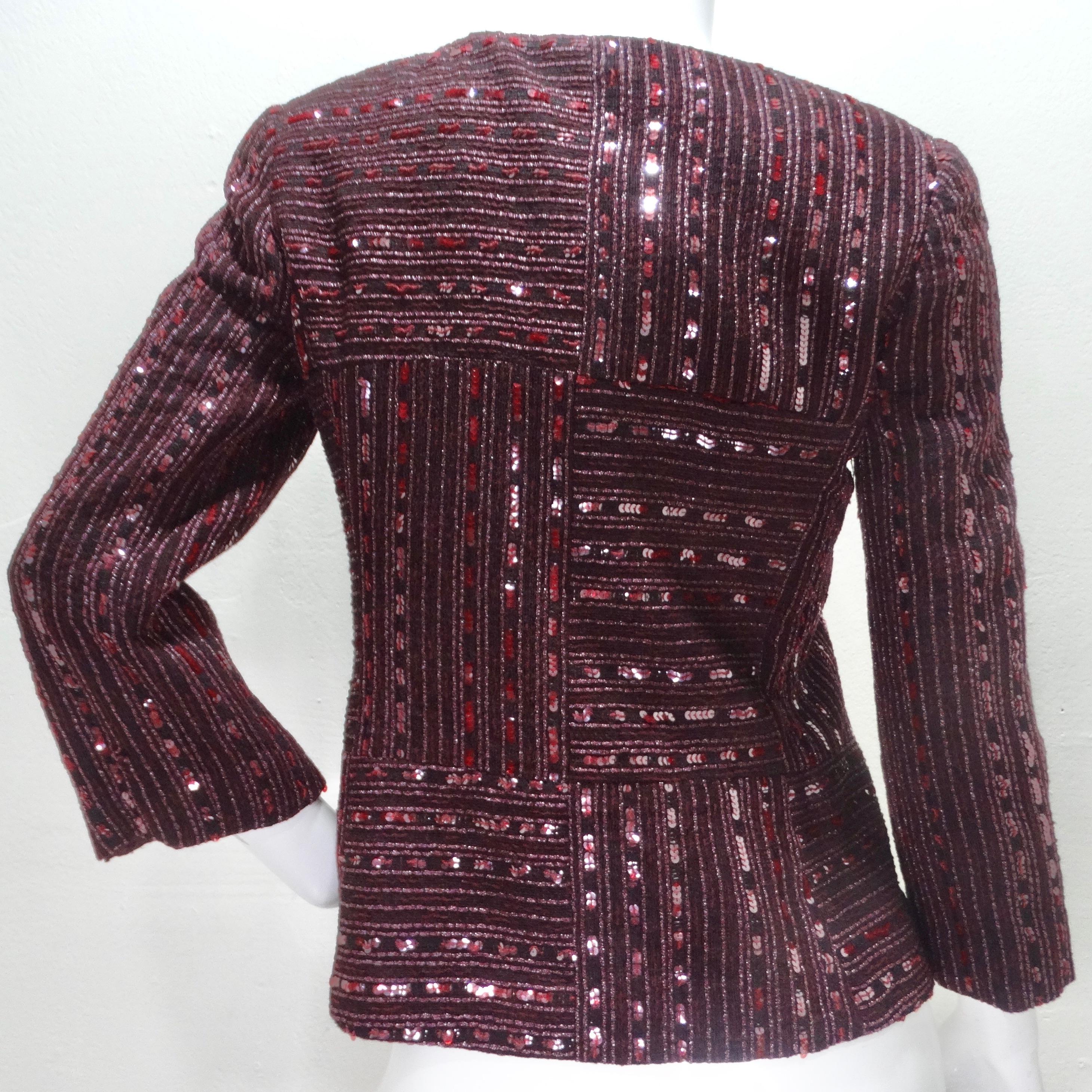 Chanel Cruise 2000 Sequin Evening Jacket For Sale 1