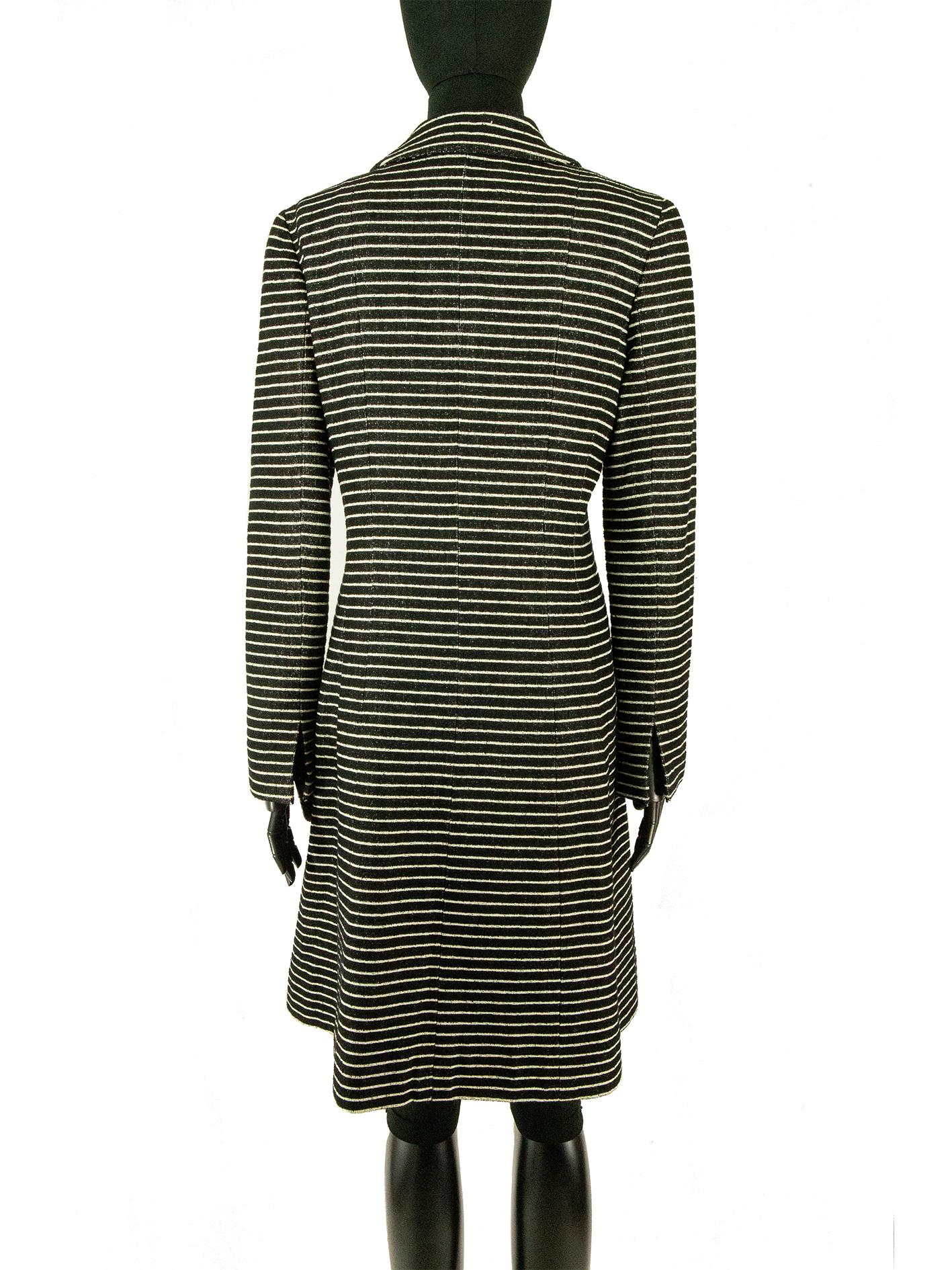 Women's Chanel Cruise 2001 Striped Coat For Sale