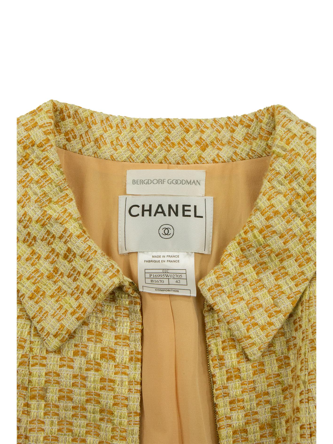 Chanel Cruise 2001 Tweed Coat For Sale 3