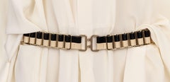 Chanel Cruise 2005 black and beige belt
