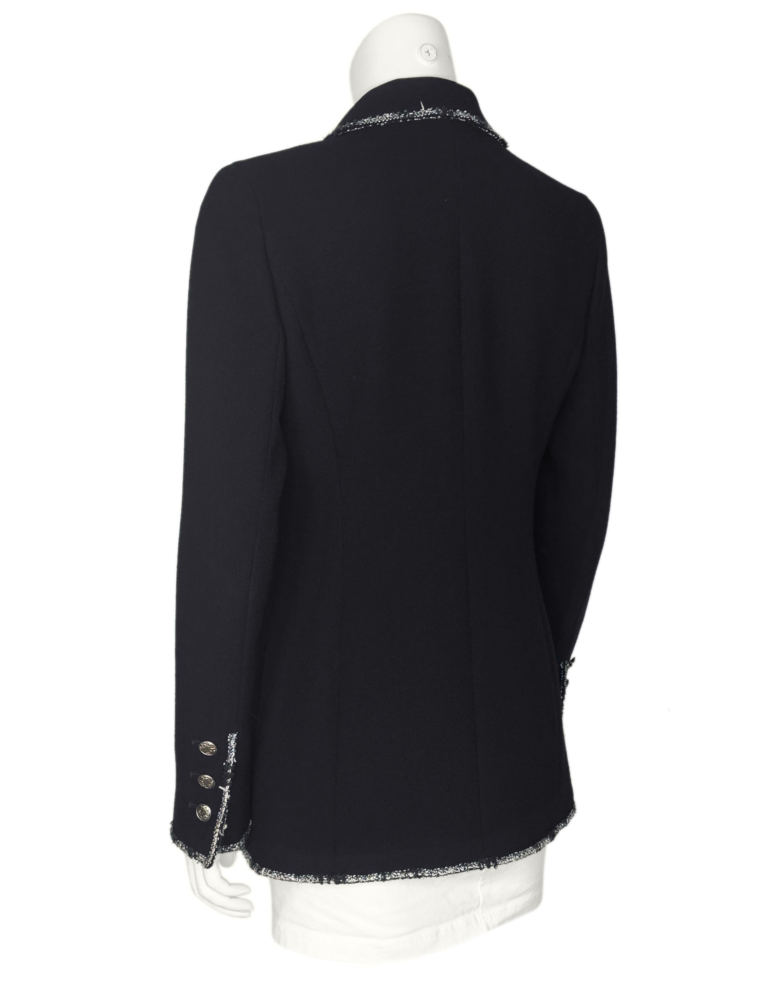 Black Chanel Cruise 2005 Iconic 'Andy's Blazer' From the Devil Wears Prada