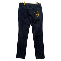 Chanel Cruise 2005 the devil wears prada CC logo patch jeans